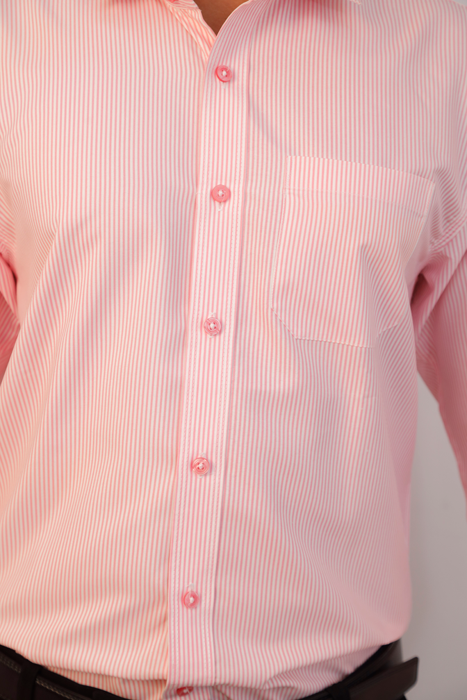 Pink stripe cotton