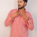 Coral pink cotton