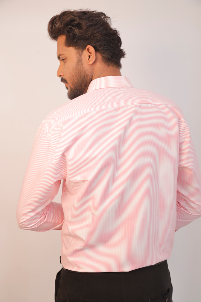 Pink stripe cotton
