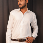 White stretch cotton