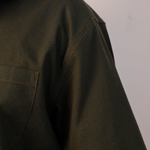 Bottle green stretch cotton