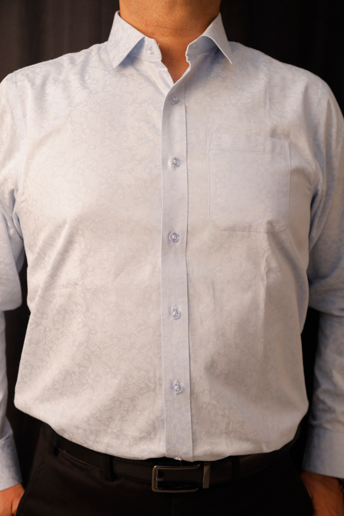 Light blue print, cotton