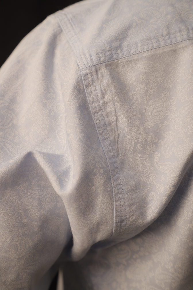 Light blue print, cotton