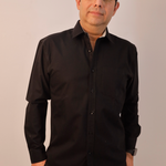 Black stretch cotton