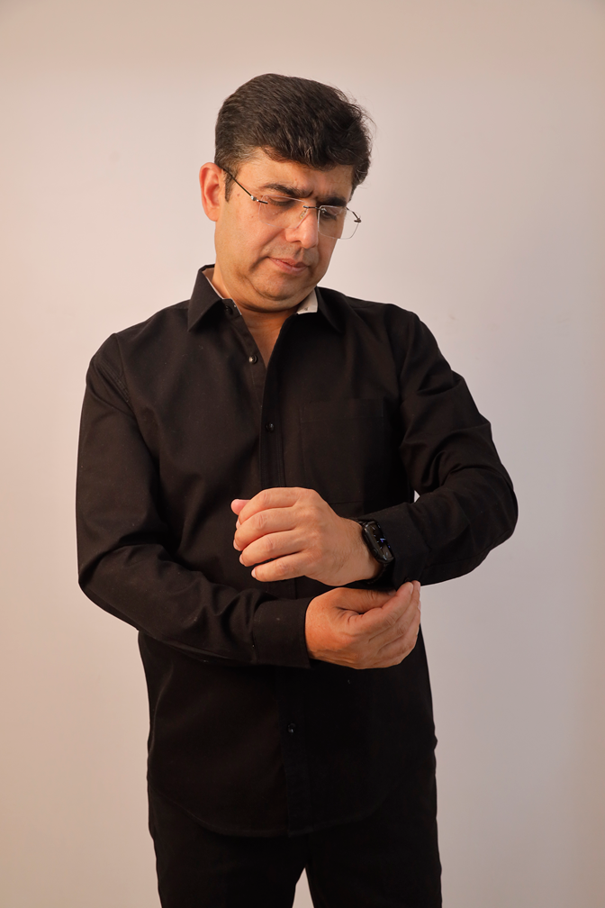 Black stretch cotton