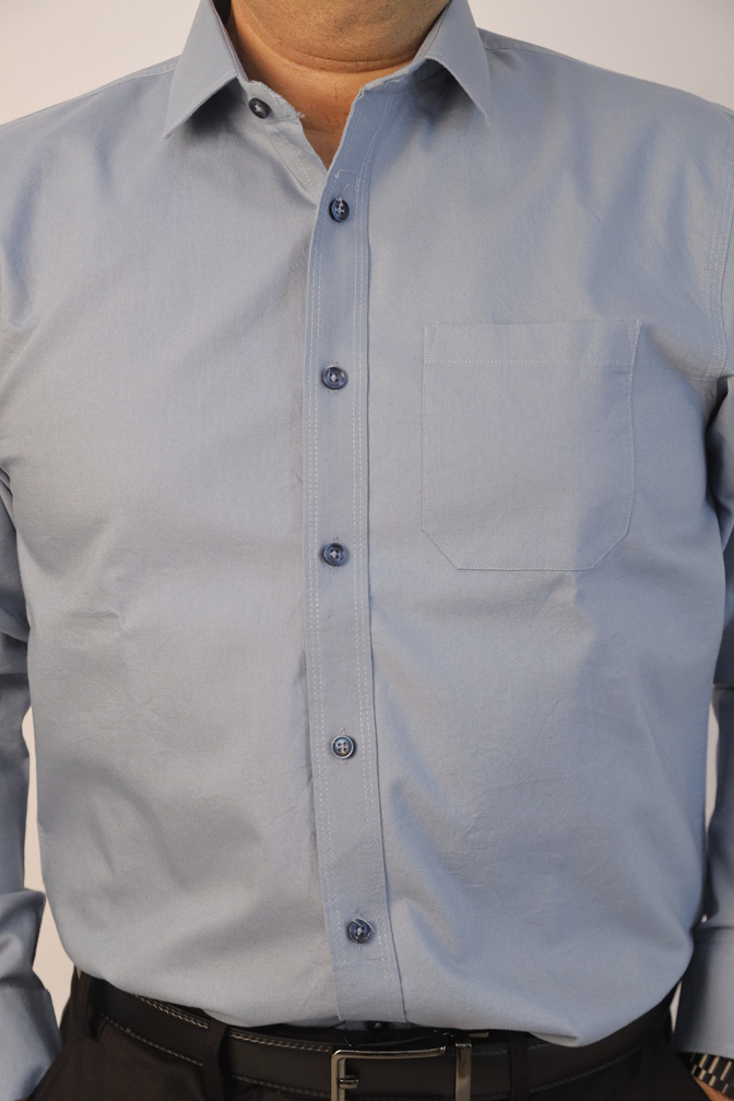 Steel blue cotton