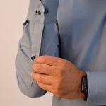 Steel blue cotton
