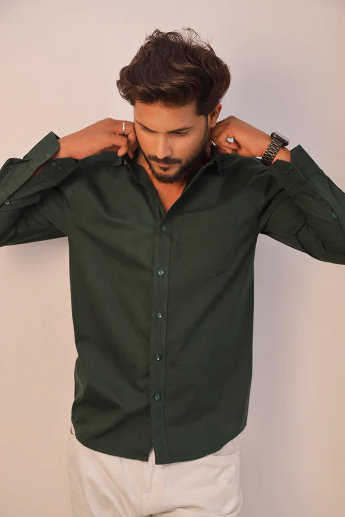 Olive green cotton